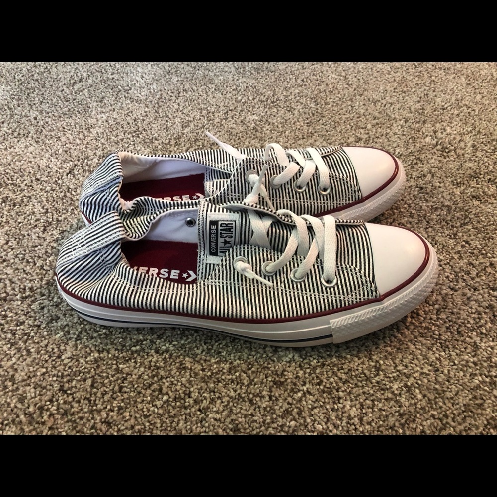 Cute Black & White striped Converse